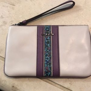Coach Floral Wristlet